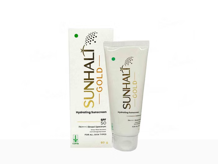 Sunhalt Gold Hydrating Sunscreen SPF 50 PA+++ 60gm