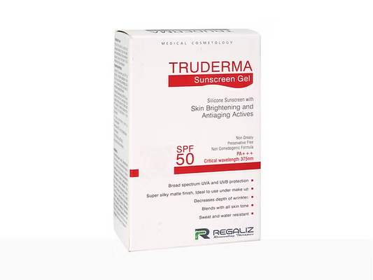 Truderma Sunscreen Gel SPF 50 PA+++ Pack Of 2