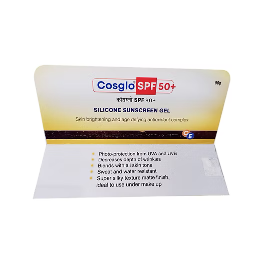 Cosglo SPF50+++ Silicone Sunscreen Gel 50Gm