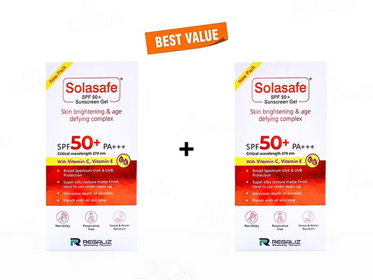 Solasafe SPF 50+ Sunscreen Gel Pack Of 2
