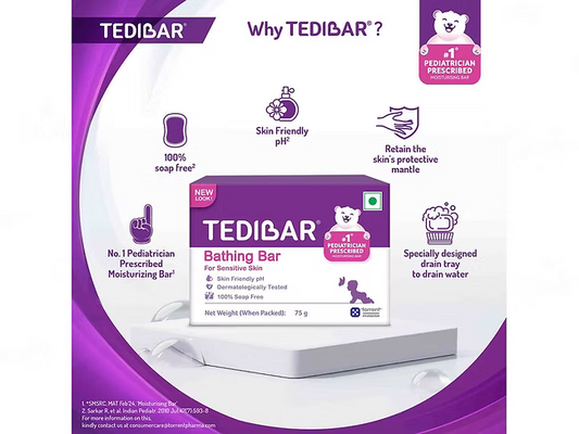 Tedibar Bathing Bar Pack Of 3 (3*75GM)