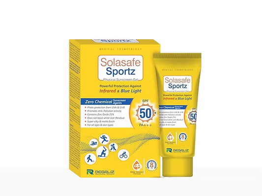 Solasafe Sportz Physical Sunscreen Gel SPF 50+ PA+++ 50g