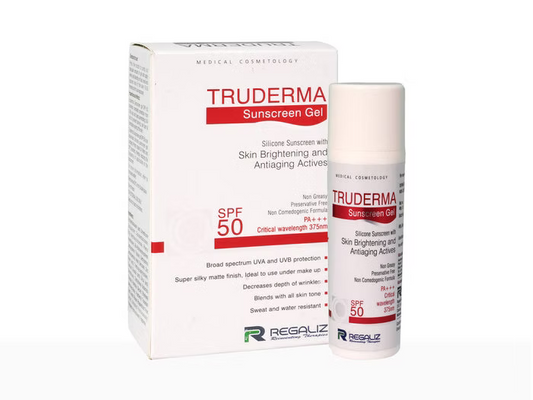 Truderma Sunscreen Gel SPF 50 PA+++ 50gm