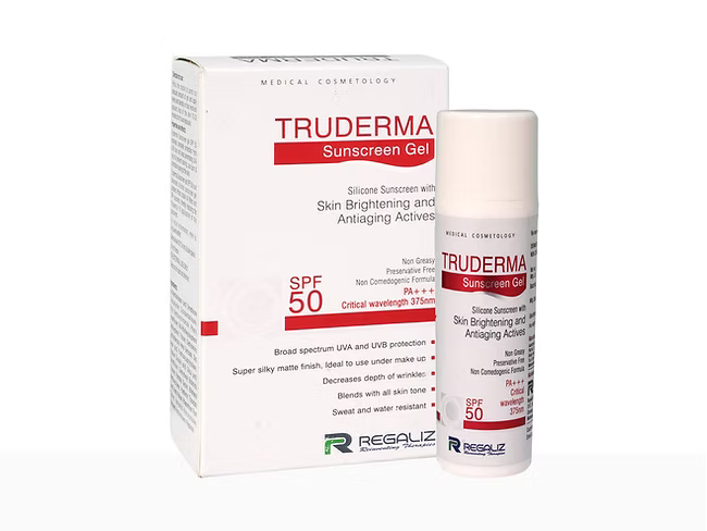 Truderma Sunscreen Gel SPF 50 PA+++ Pack Of 2