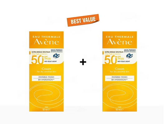 Avene Very High Protection Invisible Finish Sunscreen Cream SPF 50+ Pack Of 2