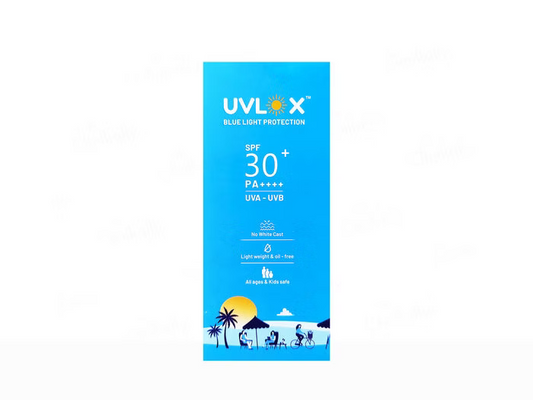 Uvlox Blue Light Protection Sunscreen SPF 30+ PA++++ 50gm