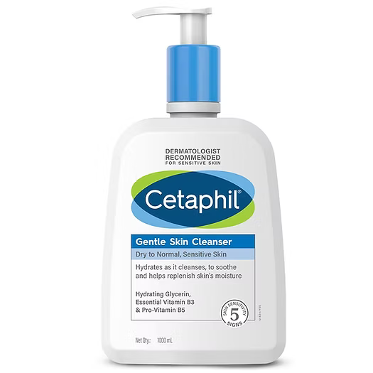 Cetaphil Face Wash ,Gentle Skin Cleanser For Dry - 1000ml