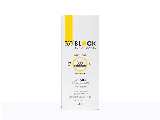 360 Block Sunscreen Gel SPF 50+ 50Gm