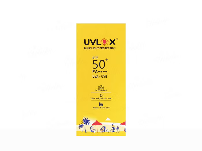Uvlox Blue Light Protection Sunscreen SPF 50+ PA++++ 50gm